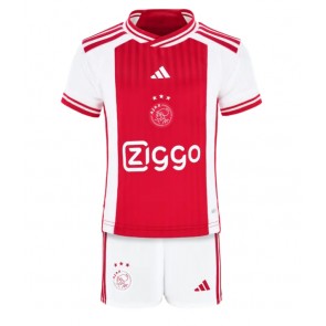 Ajax Dětské Domácí dres komplet 2023-24 Krátký Rukáv (+ trenýrky)